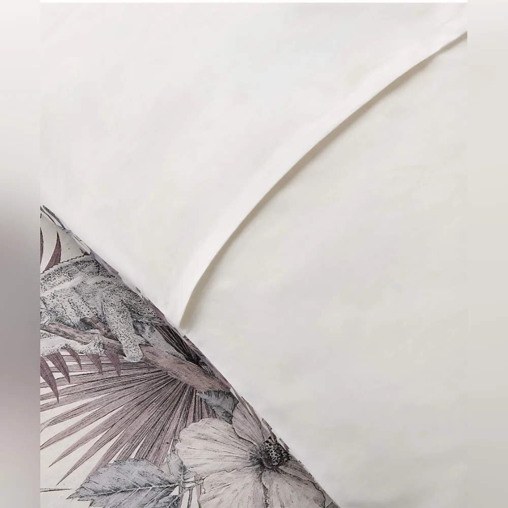 ❤️BUY 2 GET 1 FREE Eden Off White & Smoked Mauve Linen King & Standard Set